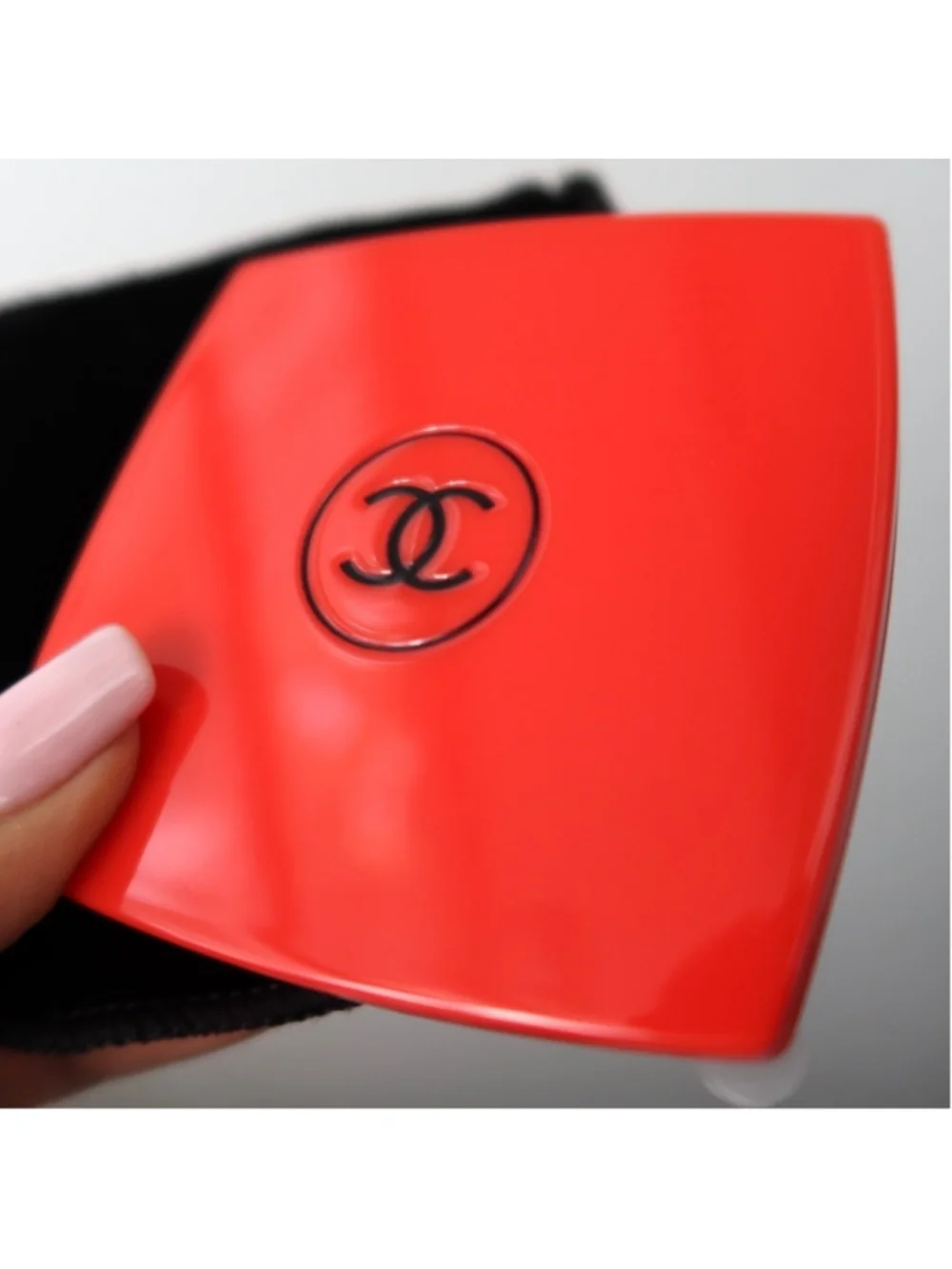Chanel Double Mirror – Limited Edition Red with Velvet Pouch